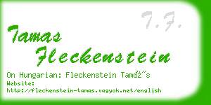 tamas fleckenstein business card